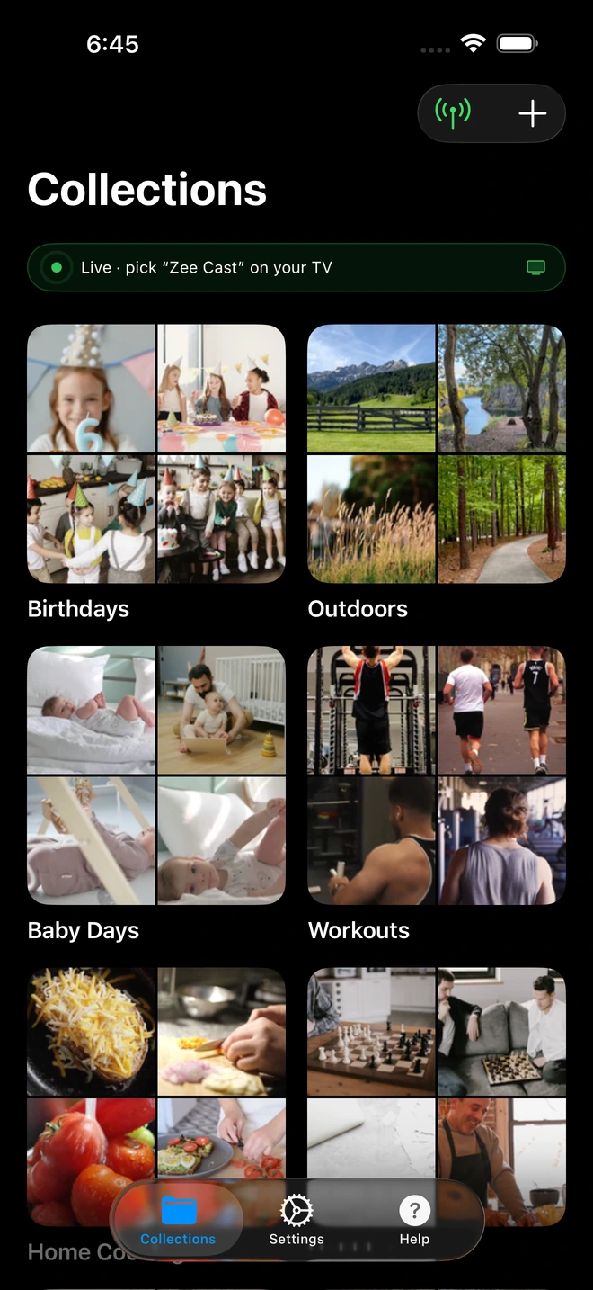 Zee Cast 1-tap sharing live on iPhone