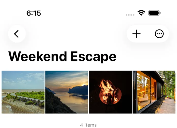 Weekend Escape collection and media in Zee Cast on iPhone